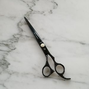 Washi 7.0 inch Black Dragon hair scissors black